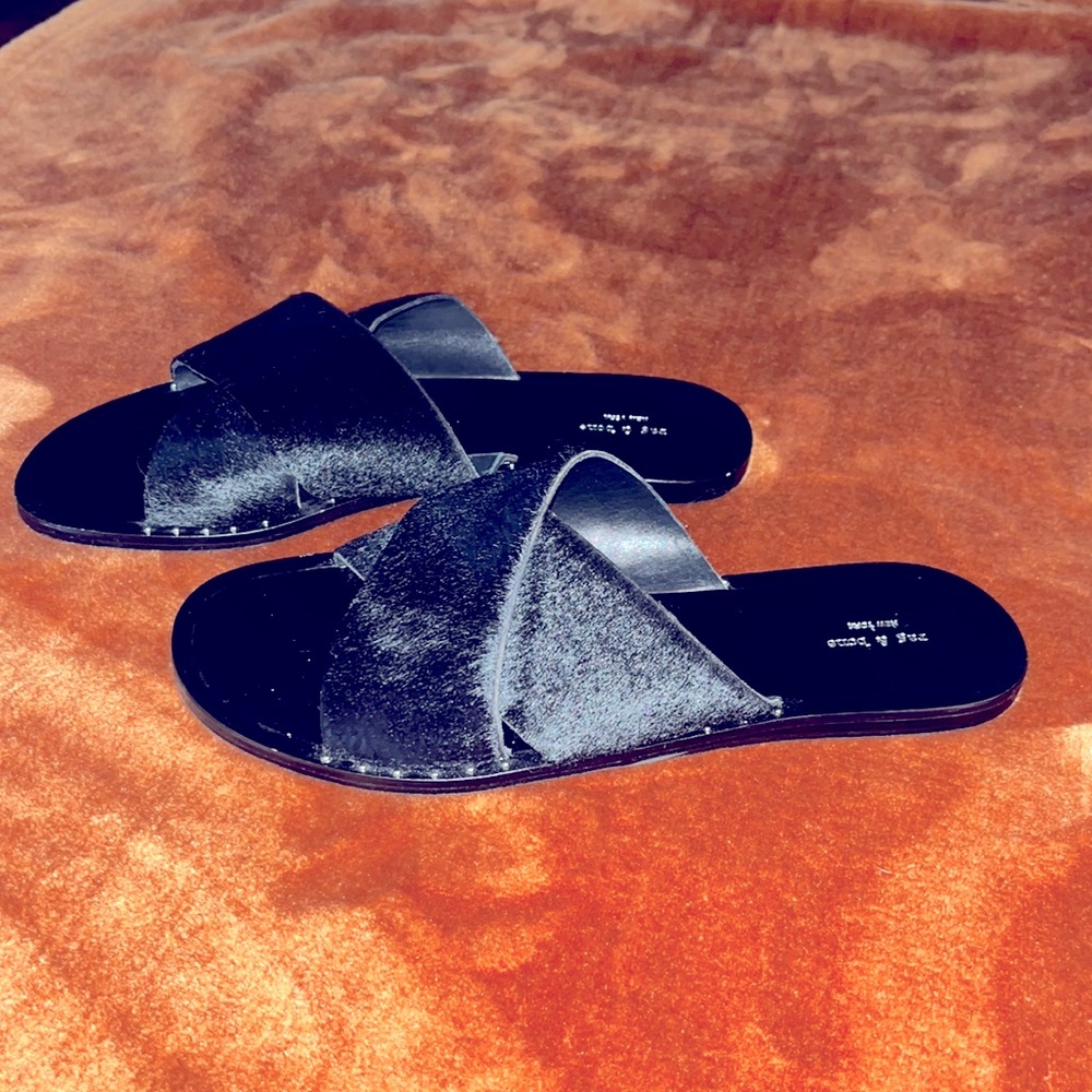 Rag & bone furry slides